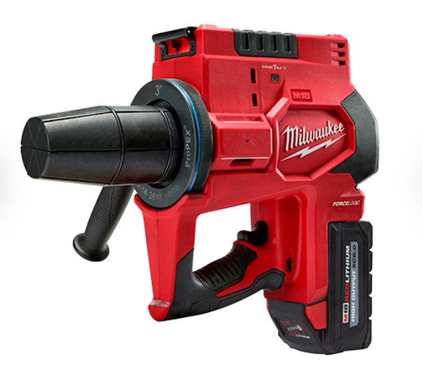 Plimpton Hills Milwaukee 2633 22HD M18 FORCE LOGIC 2 1 2 inch Through 3 inch Uponor ProPEX Expansion Tool Kit