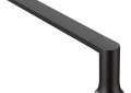 Moen® BH3824BL Towel Bar, Genta™, 24 in L Bar, 3-1/4 in OAD x 1-3/4 in OAH, Zinc, Matte Black, Import