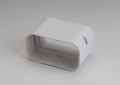 Rectorseal 86210 Slimduct SJ-140-W 5-1/2 inch PVC Lineset Cover Coupling - White