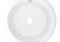 ROHL UM1807WH Original Lancaster Single Bowl Round Bar & Food Fireclay Prep Sink - White