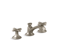 Kallista P25006-CR-BV  Sink Faucet, Low Spout, Cross Handles Script(TM) - Brushed Bronze