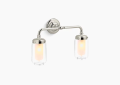 Kohler K-72582-SN Artifacts(TM) Two-Light Sconce - Vibrant Polished Nickel