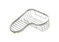 Ginger 504L-PC Large Combination Corner Basket - Polished Chrome