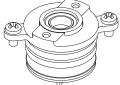 Kohler® 1232366 Diaphragm Assembly, Metal/Plastic, Black