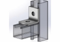 Empire 9022CAZ Corner Angle, 2 Holes, 2 in W x 1/4 in THK