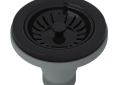ROHL 735BK Manual Basket Strainer without Remote Pop-Up - Black
