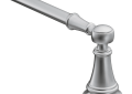Moen® YB8418CH Towel Bar, Weymouth™, 18 in L Bar, 3.8 in OAD x 1.99 in OAH, Brass, Polished Chrome, Import