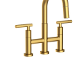 Newport Brass 1400-5463-10 Kitchen Bridge Pull-Down Faucet - Satin Bronze