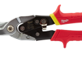 Milwaukee 48-22-4537 Straight Cutting Long Blade Aviation Snips with Yellow Handle Inserts