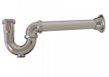 Jones Stephens P38129 1-1/2 inch 17 Gauge Milwaukee Style P Trap with Cleanout - Polished Chrome