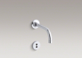 Kohler T11841-CP Wall-Mount Faucet Trim, 6" Spout