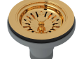 ROHL 735IB Manual Basket Strainer without Remote Pop-Up - Italian Brass