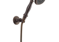 Brizo® 85810-RB Baliza® Tranditional Hand Shower, 3 Shower Head, 2 gpm Flow Rate, 60 to 82 in L Hose, 1/2-14 NPSM Connection, Venetian Bronze, Domestic