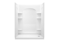 Sterling 72180126-0 60 inch x 32 inch x 74-1/2 inch Ensemble Series Shower with Right-Hand Drain - White