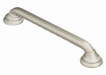 Moen® LR8724D3GBN Ultima Designer Grab Bar With Curl Grip, Home Care®, 24 in L x 1-1/4 in Dia, Brushed Nickel, 304 Stainless Steel, Import