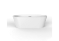 Barclay ATOVN70LIG-CP Rosario Contemporary/Modern Bathtub, Soaker, Oval Shape, 69-1/2 in L x 31-1/2 in W, Center Drain, White, Import