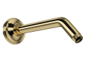 ROHL 14408ULB 9" Reach Wall Mount Shower Arm - Unlacquered Brass