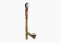 Kohler K-7259-BN Clearflo Brass Toe Tap Bath Drain - Vibrant Brushed Nickel