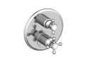 New[port Brass 3-923TR-26 1/2" Round Thermostatic Trim Plate with Handle - Polished Chrome