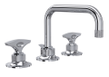 Rohl MB2009DMAPC-2 Graceline U-Spout Widespread Bathroom Faucet - Polished Chrome with Metal Dial Handle