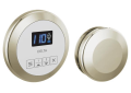 DELTA® 5CH-250R-PN-PR Round Steam Shower Control, Digital Display, Lumicoat Polished Nickel, Domestic