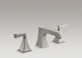 Kohler T469-4V-BN Deck-Mount High-Flow Bath Faucet, Stately Design and Deco Lever Handles