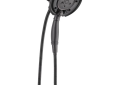 DELTA® 58471-RB-PK In2ition® 2-in-1 Shower, 6-1/8 in Dia 4 Shower Head, 2.5 gpm Flow Rate, 60 in L Hose, 1/2 in Connection, Venetian Bronze, Import