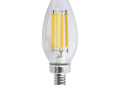 SATCO® S11385 Lamp, 8 W, 75 W Incandescent Equivalent, Candelabra Lamp Base LED Lamp, C11 Shape, 760 Lumens