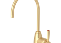 ROHL U.1347LS-SEG-2 Holborn C-Spout Hot Water Faucet - Satin English Gold