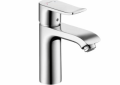 Hansgrohe 31204001 Bathroom Faucet, Metris 110, Commercial, 1 gpm Flow Rate, 3-7/8 in H Spout, 1 Handles, 1 Faucet Holes, Polished Chrome, Function: Traditional