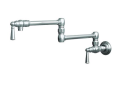 Newport Brass® 2470-5503/56 Model 2470-5503 Pot Filler Kitchen Faucet, Jacobean, 1.8 gpm Flow Rate, Double-Pivot Spout, Flat Black, 2 Handles