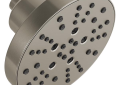 DELTA® 52668-SS-PR Universal Showerhead With H2Okinetic® Technology, 1.75 gpm Max Flow, 5 Sprays, 6 in Dia x 3-15/16 in H Head, Import