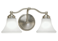 Norwell 9662-BN-FL Soleil 2 Light 18 inch Brushed Nickel Wall Sconce Wall Light