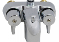 Jones Stephens S10080 Replacement Bathcock Assembly for Add-A-Shower - Polished Chrome