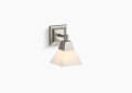 Kohler K-23686-SC01-BNL Memoirs One-Light Sconce - Brushed Nickel