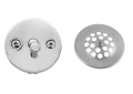 Jaclo® 519-AB Two-Hole Trip Lever Faceplate and Grid Strainer, For Use With Gerber, Jaclo Bath Waste Assembly, 3 in Dia Grid Strainer