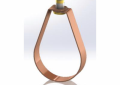 Empire 310CT0400 Adjustable Swivel Ring Hanger, 4 in Pipe, 650 lb, 1/2 in Rod, Carbon Steel, Copper Plated, Domestic