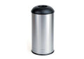 Bobrick 2300 Floor-Standing Waste Receptacle With Black Dome-Top, 18 gal Capacity, 15 in Dia, 24 ga Stainless Steel