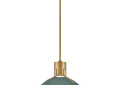 Hinkley® 3487SGN Argo Mid-Century Small Pendant, (1) Lamps Lamp, 120 V, Sage Green Housing