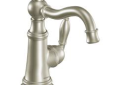 Moen® S42107BN Bathroom Faucet, Weymouth™, 1.5 gpm Flow Rate, 5-1/4 in H Spout, 1 Handle, Pop-Up Drain, 1 Faucet Hole, Brushed Nickel, Function: Traditional