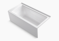 Kohler K-1947-GHRA-0 Archer(R) 60" x 30" Alcove Heated BubbleMassage(TM) Air Bath, Right Drain - White