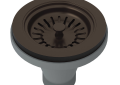 ROHL 735TCB Manual Basket Strainer without Remote Pop-Up - Tuscan Brass