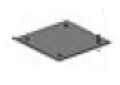 Peerless Boilers 90563 7 inch x 7 inch Rear Outlet Cover Plate