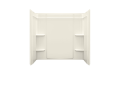 Sterling 71374100-96 60 inch x 30 inch x 73 inch Ensemble Medley Series Shower Wall Complete Set - Biscuit