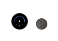 THERMASOL® MTC-SVRD-BN MicroTouch Series Modern Steam Shower Kit, LED Display, Round Panel, Black Nickel, Domestic
