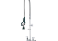 Krowne® 17-108WL ROYAL Pre Rinse Faucet, 2 gpm Flow Rate, 8 in Center, Polished Chrome, Import