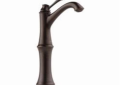 Brizo® 65105LF-RB Baliza® Vessel Lavatory Faucet, Commercial, 5-5/16 in Spout, 9-45/64 in H Spout, Venetian Bronze, 1 Handles, Grid Strainer Drain, Import