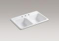 Kohler 5817-3-0 Self-Rimming Kitchen Sink