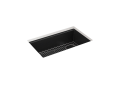 Kohler® 33712-CM1 K-33712 Billings Sink, Matte Black, Rectangle Shape, 27-1/4 in L x 15-9/16 in W Bowl x 9 in D Bowl, 9-5/8 in H x 18-5/16 in W x 29-1/2 in L, Undermount Mounting, Neoroc Composite