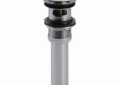 DELTA® 72173 Push Activated Pop-Up Drain Assembly, Polished Chrome, Brass Drain